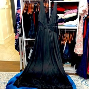 BCBG Maxazria L Black Gown